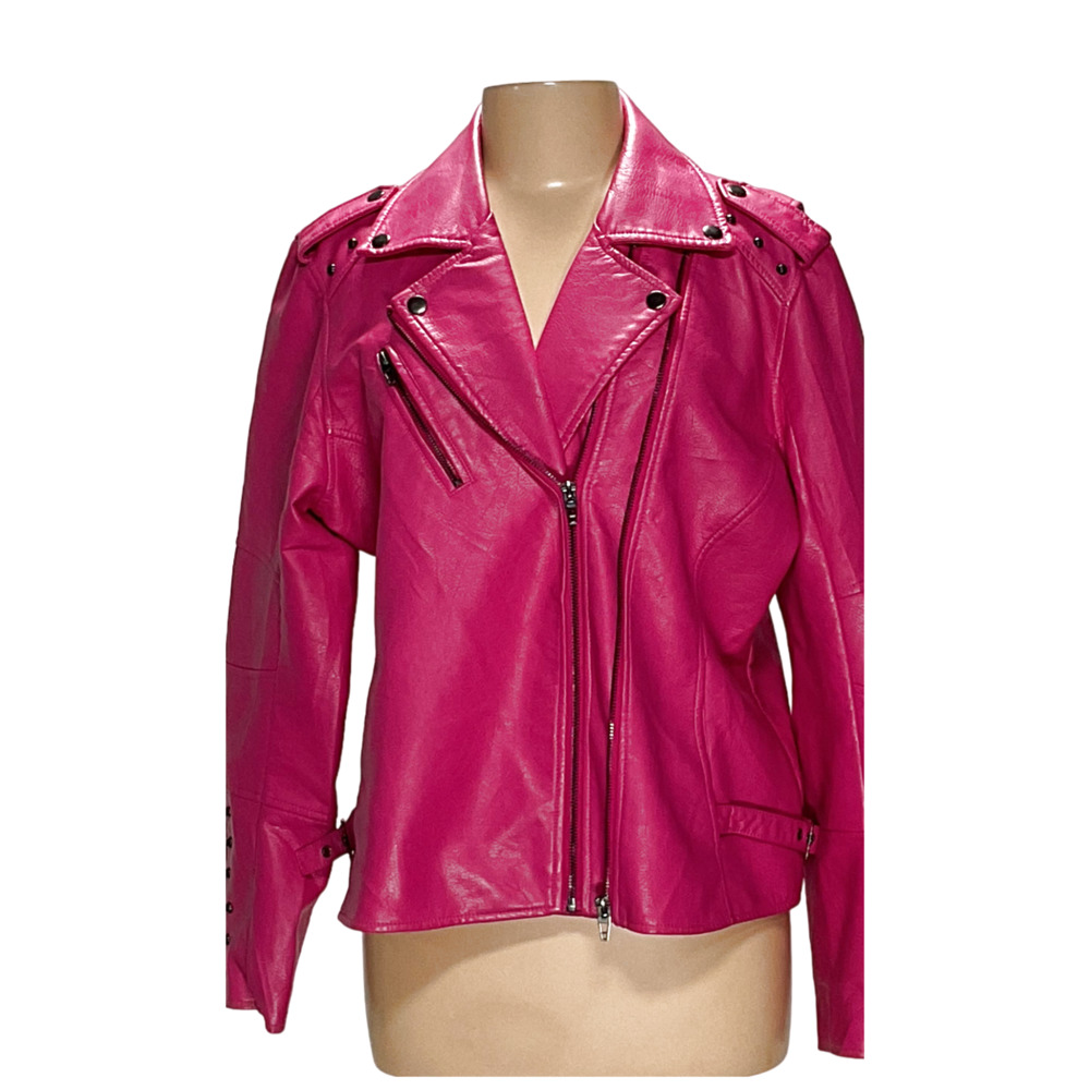Colleen Lopez Women's Pink Motorcycle XL Jacket